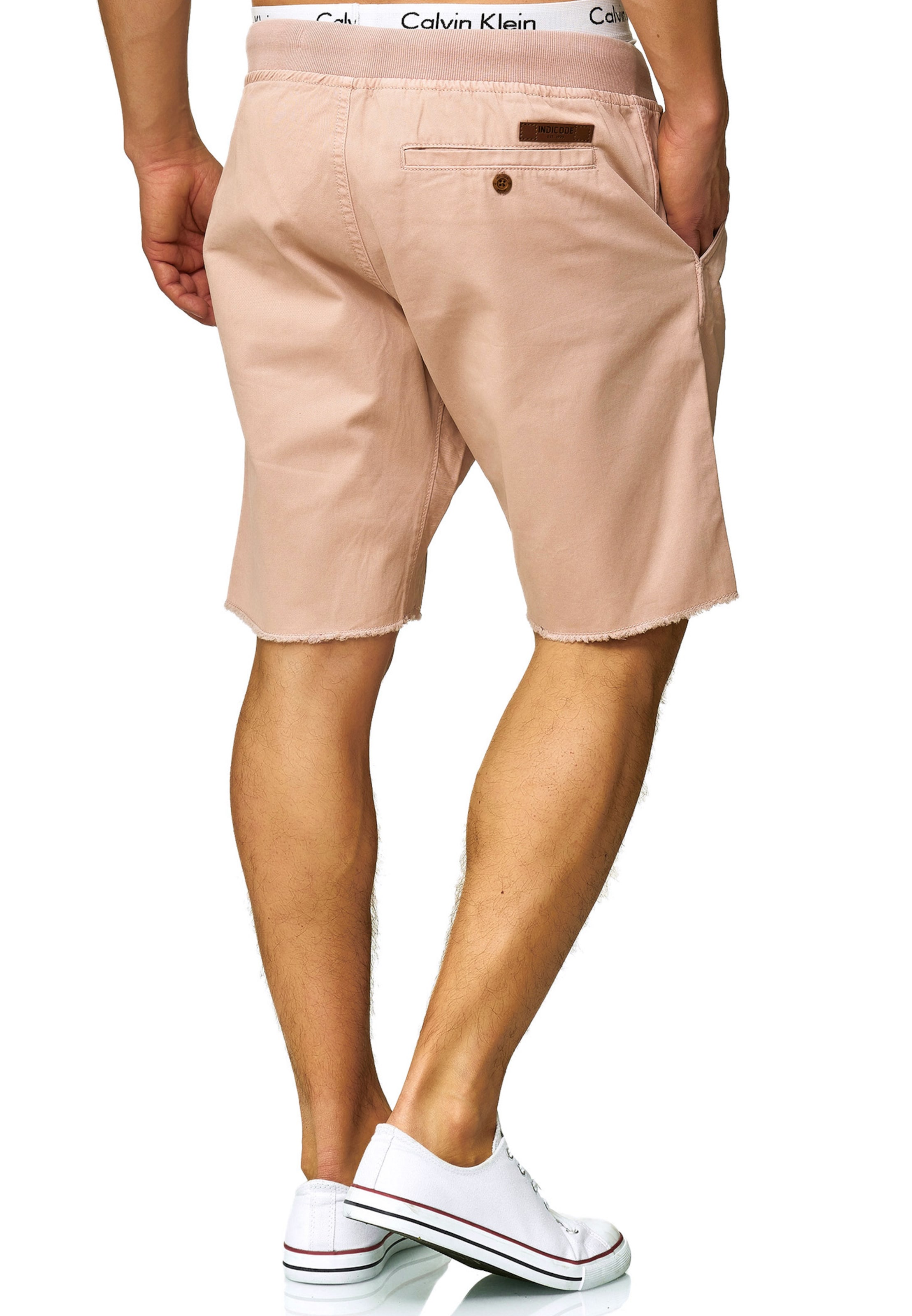 INDICODE JEANS Loose fit Chino trousers 'Carver' in Pink