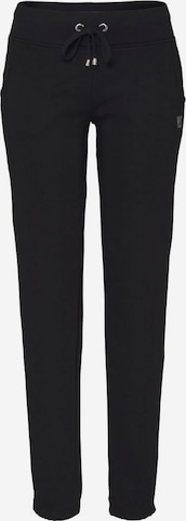 Effilé Pantalon H.I.S en noir : devant