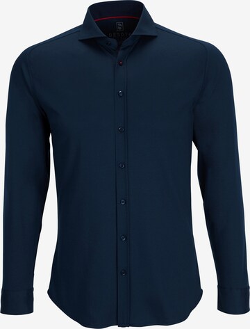 DESOTO Button Up Shirt in Blue: front