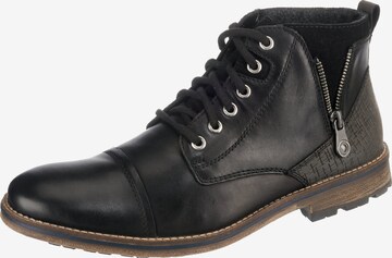 Rieker Lace-Up Boots in Black: front