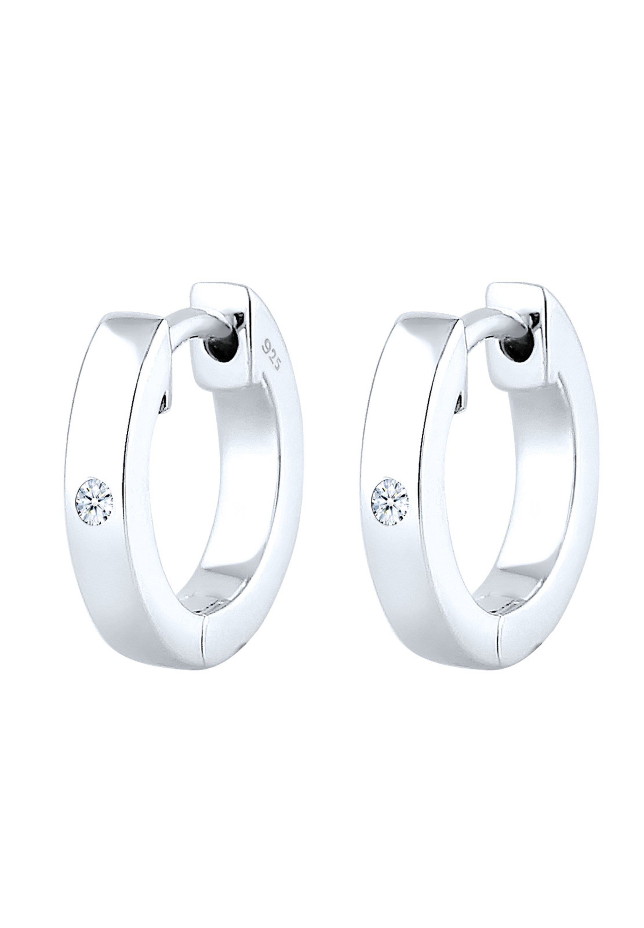 Boucles d'oreilles Elli DIAMONDS en blanc : devant