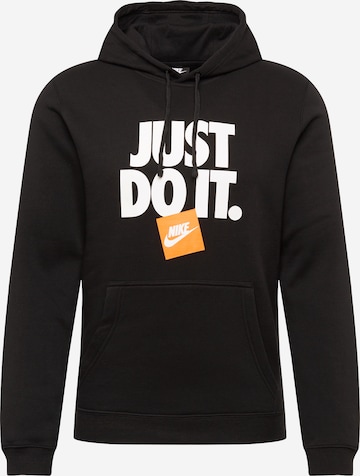 Nike Sportswear Sweatshirt in Zwart: voorkant