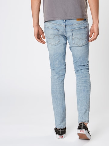 JACK & JONES Slimfit Jeans 'LIAM ORIGINAL' in Blau: zadná strana