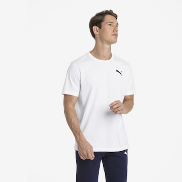 T-Shirt fonctionnel 'Essentials' PUMA en blanc : devant