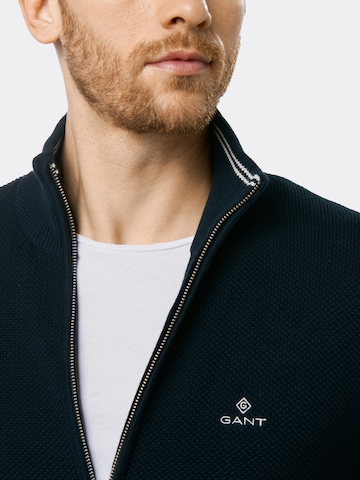 GANT Regular fit Kardigán - kék