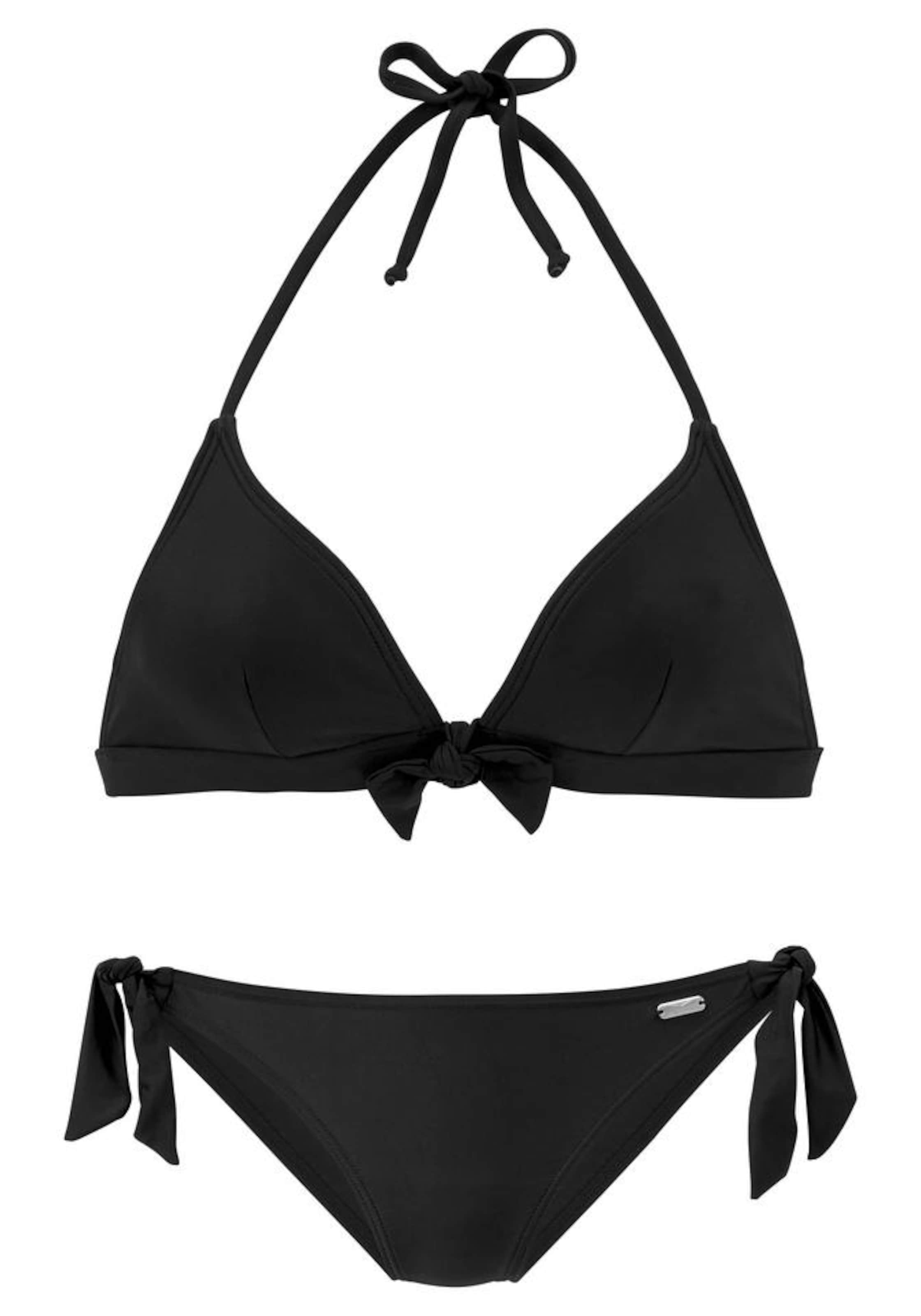 VENICE BEACH Triangel Bikini i sort: forside