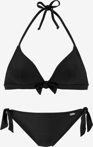 VENICE BEACH Bikini in Black: front