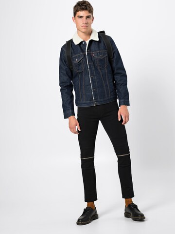 LEVI'S ® Tussenjas 'Type 3 Sherpa Trucker' in Blauw