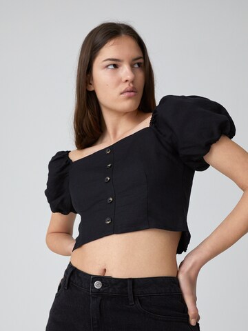 EDITED - Blusa 'Tiam' en negro: frente