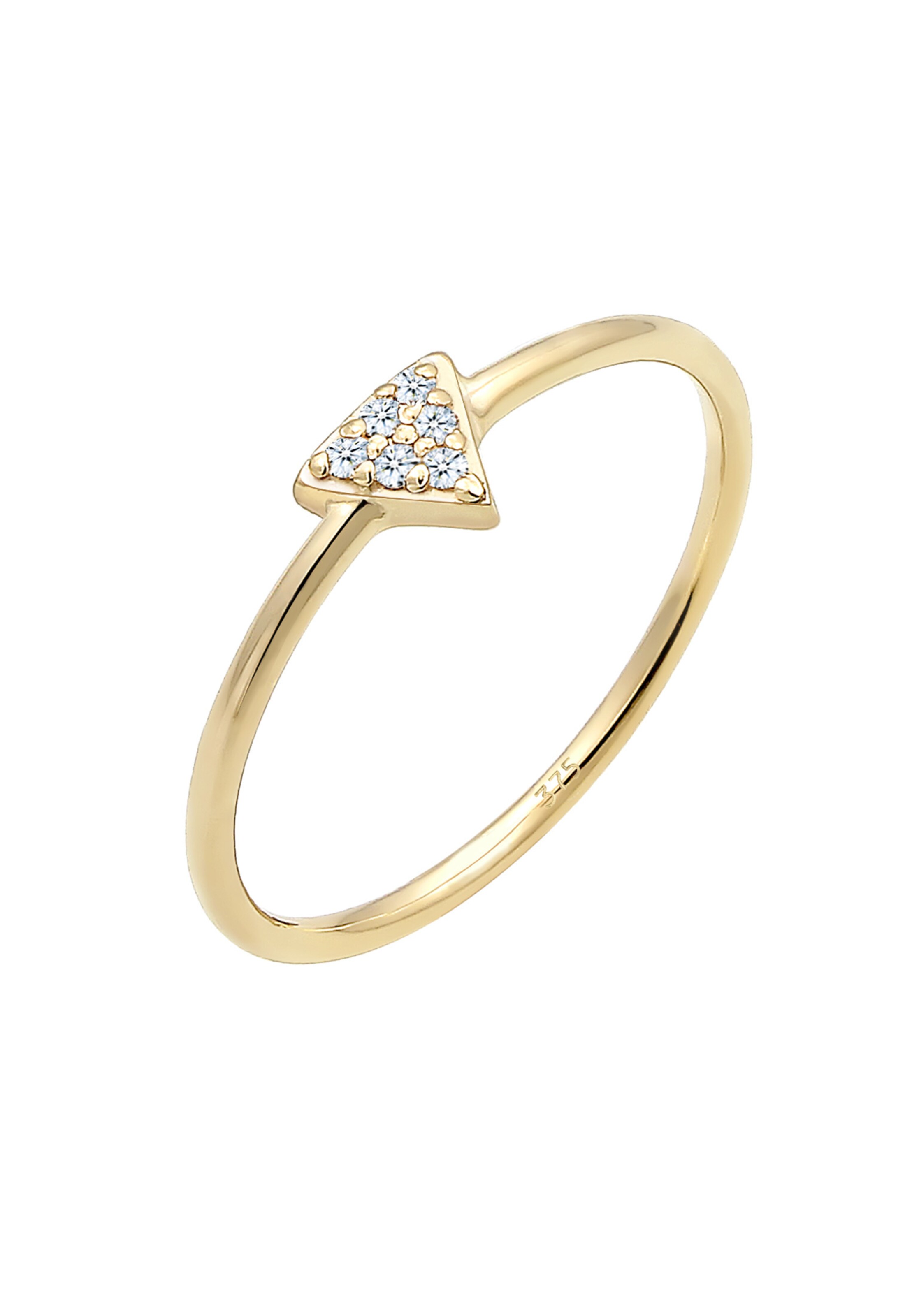 Bague 'Dreieck' ELLI PREMIUM en or : devant