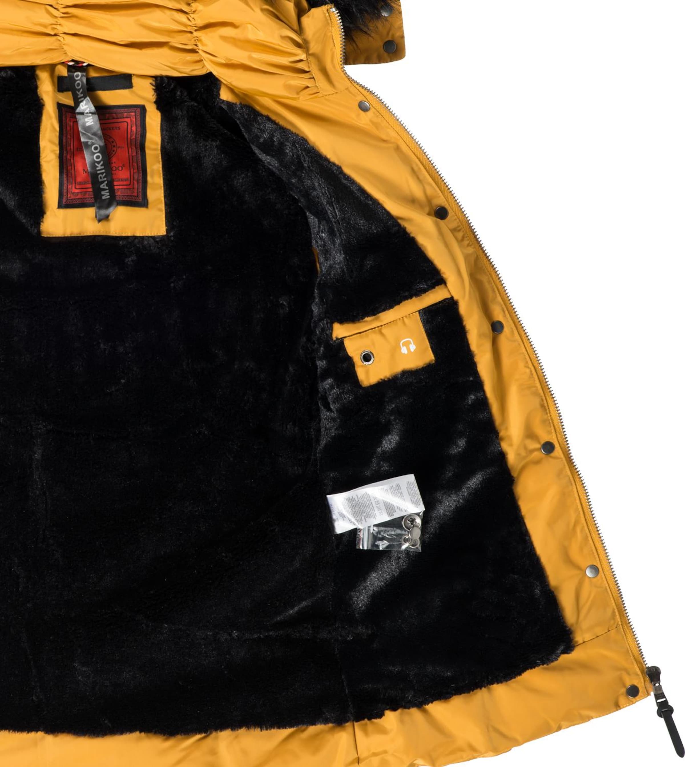 MARIKOO Winter jacket 'Vanilla' in Yellow