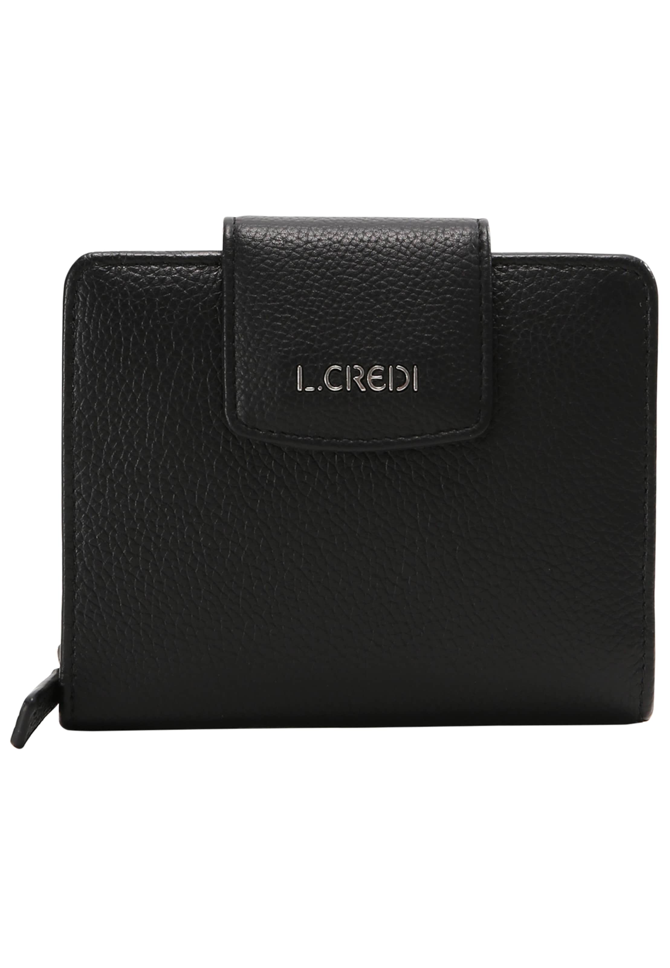 L.CREDI Wallet 'Maranello' in Black: front