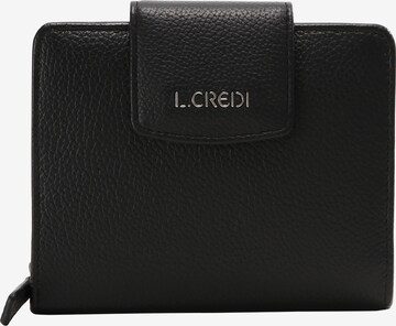 L.CREDI Wallet 'Maranello' in Black: front