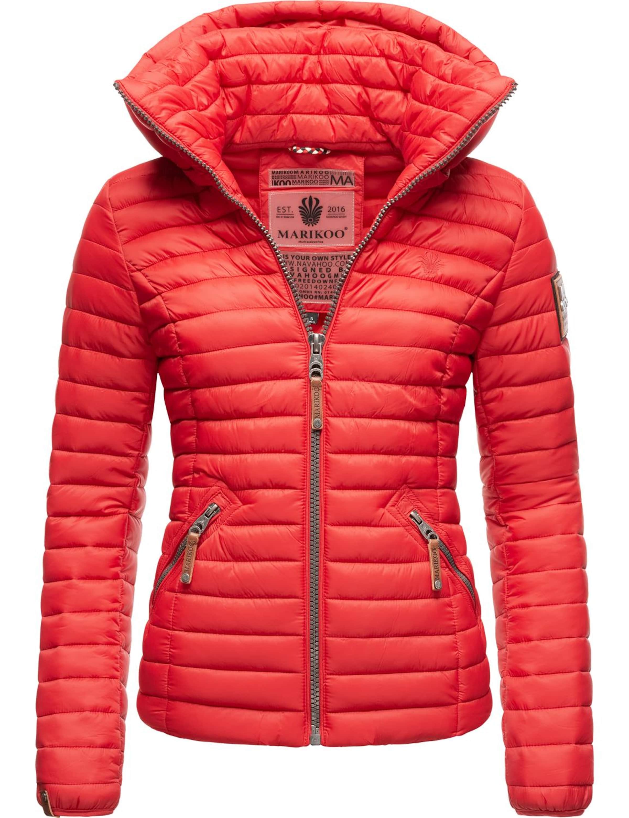 MARIKOO Steppjacke 'Löwenbaby' in Rot: Vorderseite