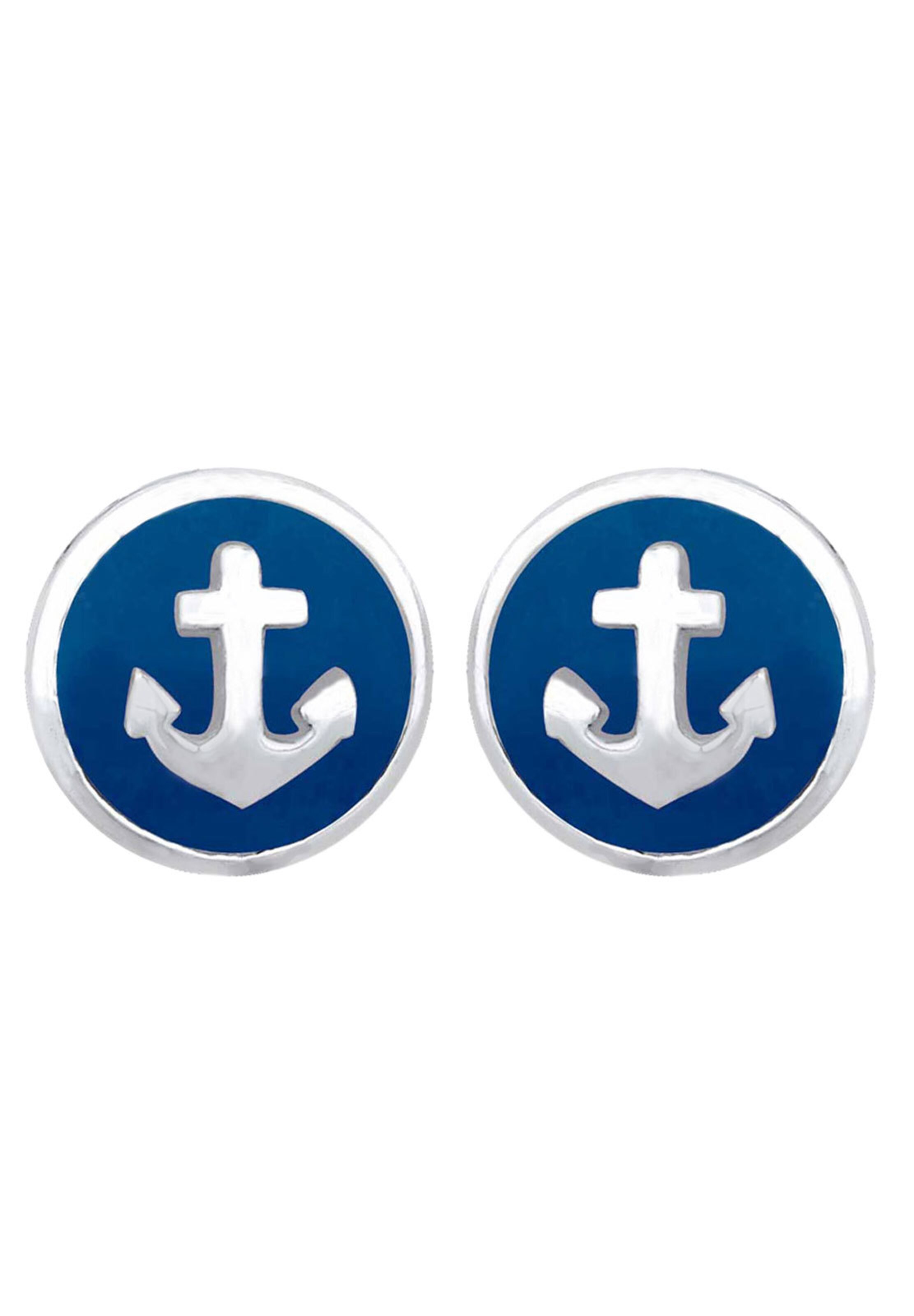 Boucles d'oreilles 'Anker' ELLI en bleu : devant