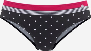 LASCANA Bikini Bottoms in Black: front