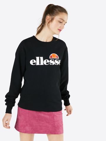 ELLESSE Sweatshirt 'Agata' in Zwart: voorkant