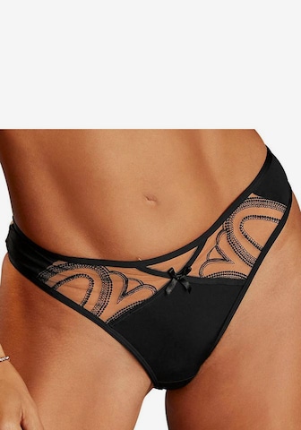 LASCANA Thong in Black: front