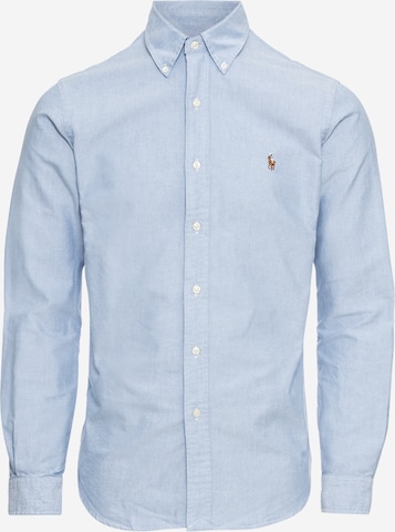 Chemise Polo Ralph Lauren en bleu : devant