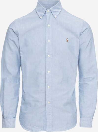 Polo Ralph Lauren Overhemd in de kleur Lichtblauw / Bruin / Wit, Productweergave