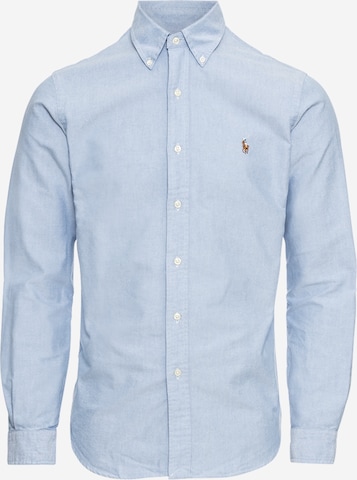 Coupe slim Chemise Polo Ralph Lauren en bleu : devant