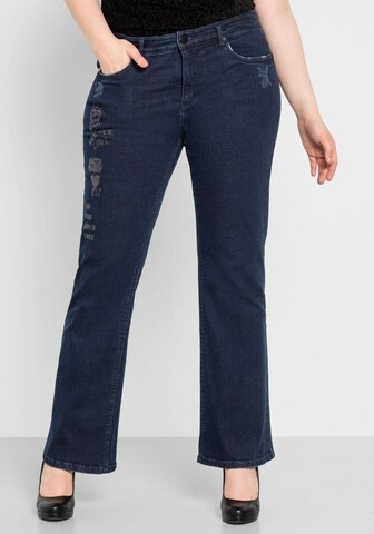 SHEEGO Bootcut Jeans in Blau: predná strana