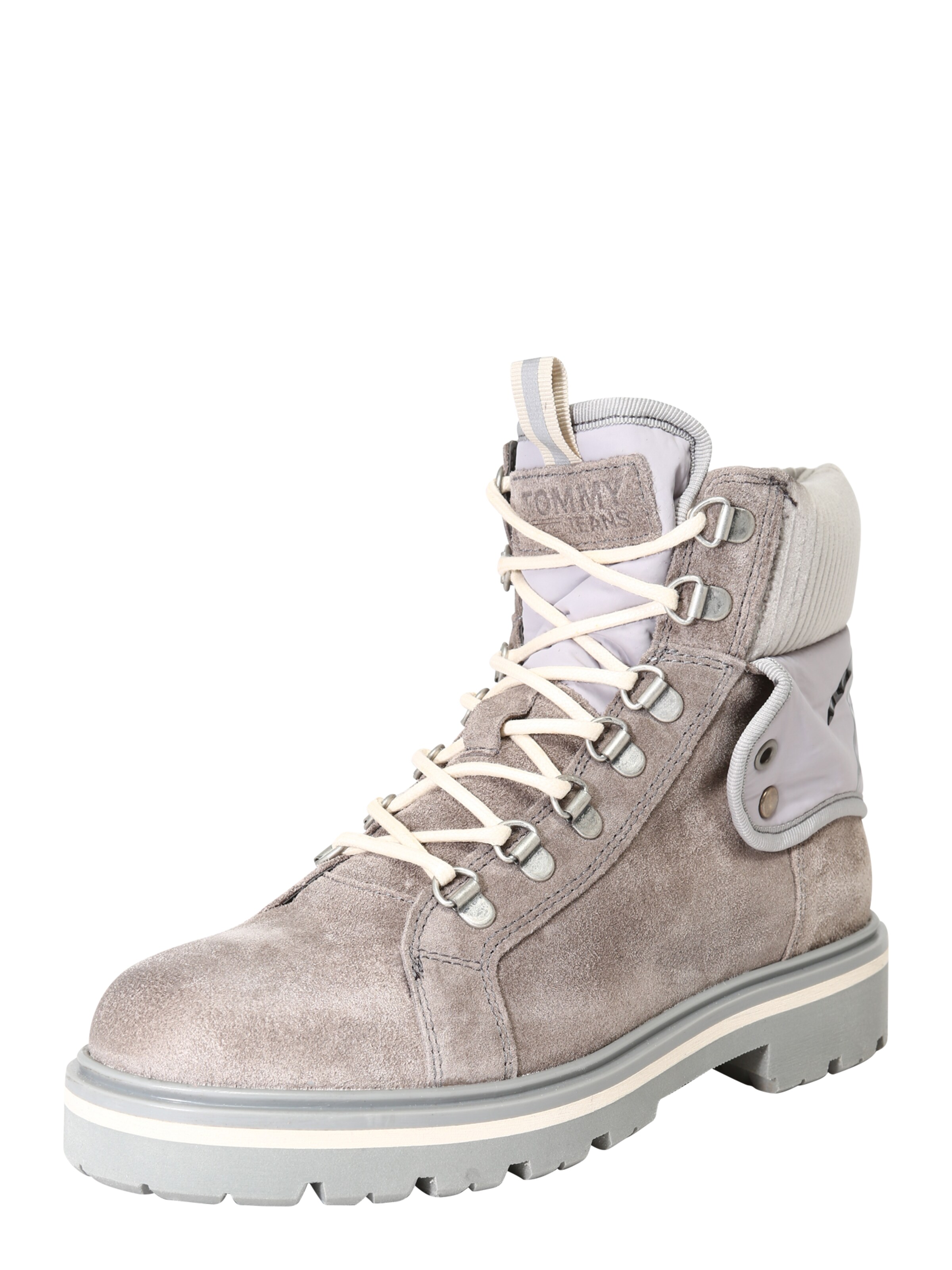 Tommy Jeans - Veterlaarzen in de kleur Grijs