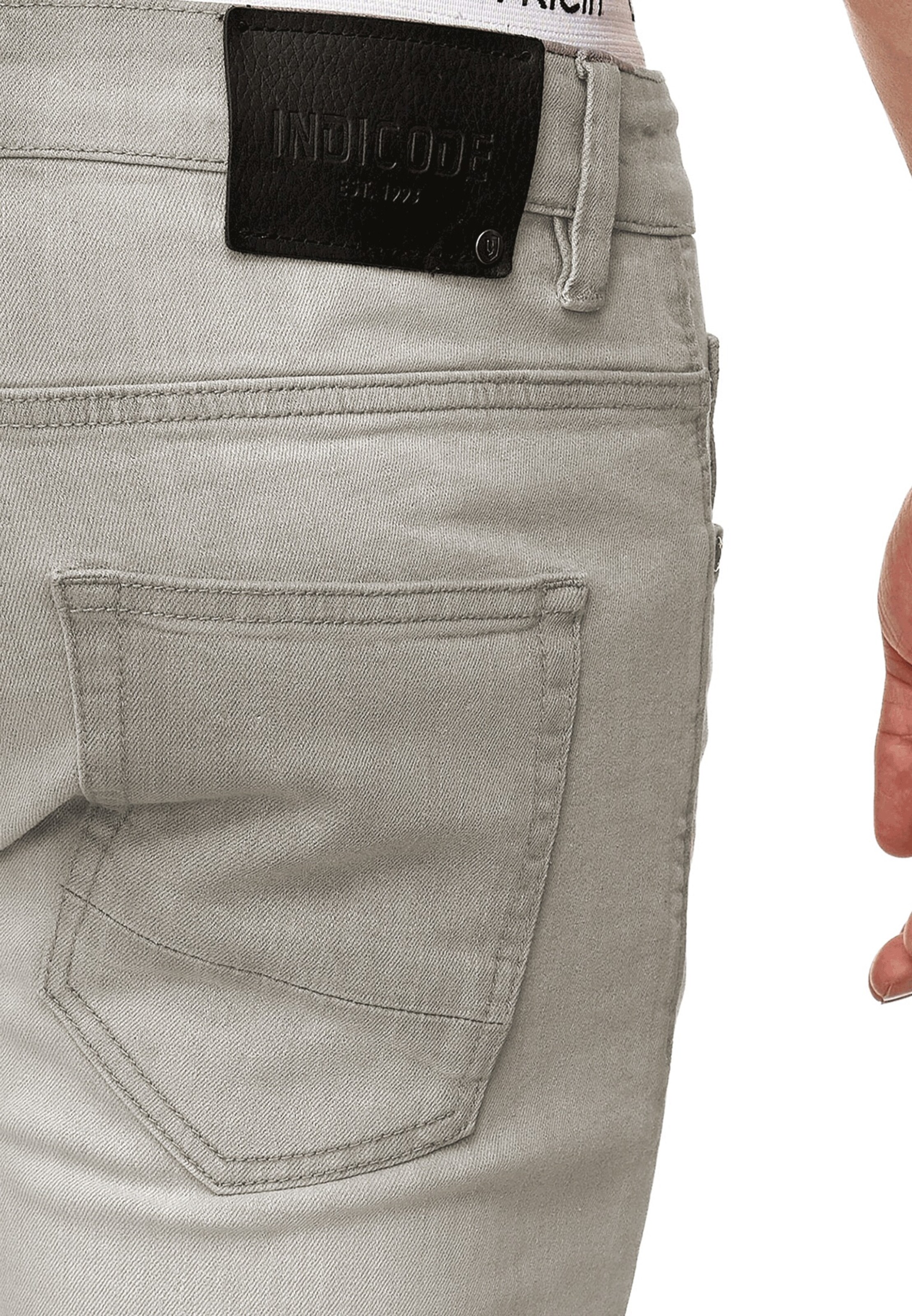 INDICODE JEANS Slimfit Jeans 'Texas' in Grijs