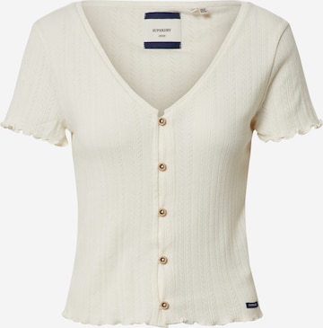 Superdry - Camisa em branco: frente