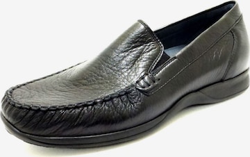 WALDLÄUFER Moccasins in Black: front