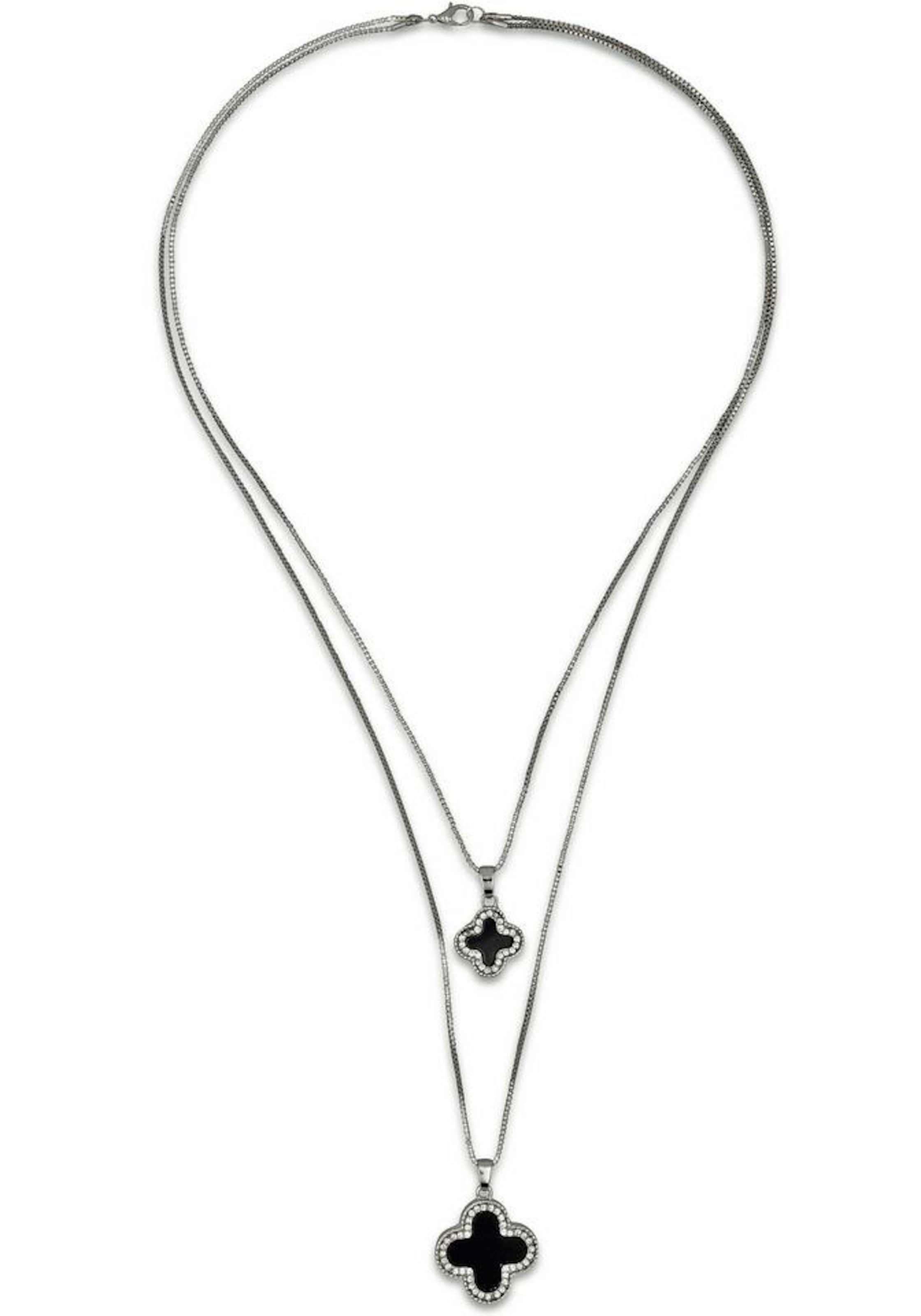 J. Jayz Necklace in Black: front