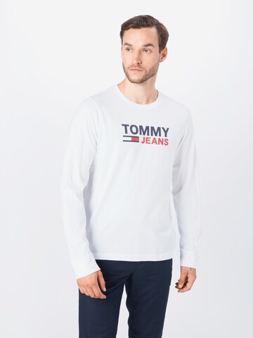 Tommy Jeans Regular Fit Shirt in Weiß: predná strana