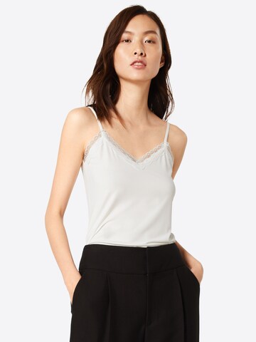 PIECES Top 'Kate' in White: front