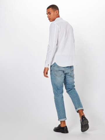 NOWADAYS Slim fit Button Up Shirt in White: back