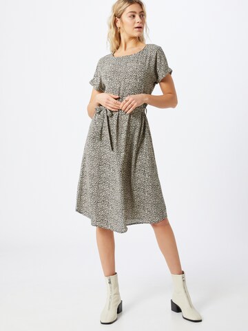 JDY Dress 'JDYSTARR LIFE S/S BELT DRESS WVN' in Black