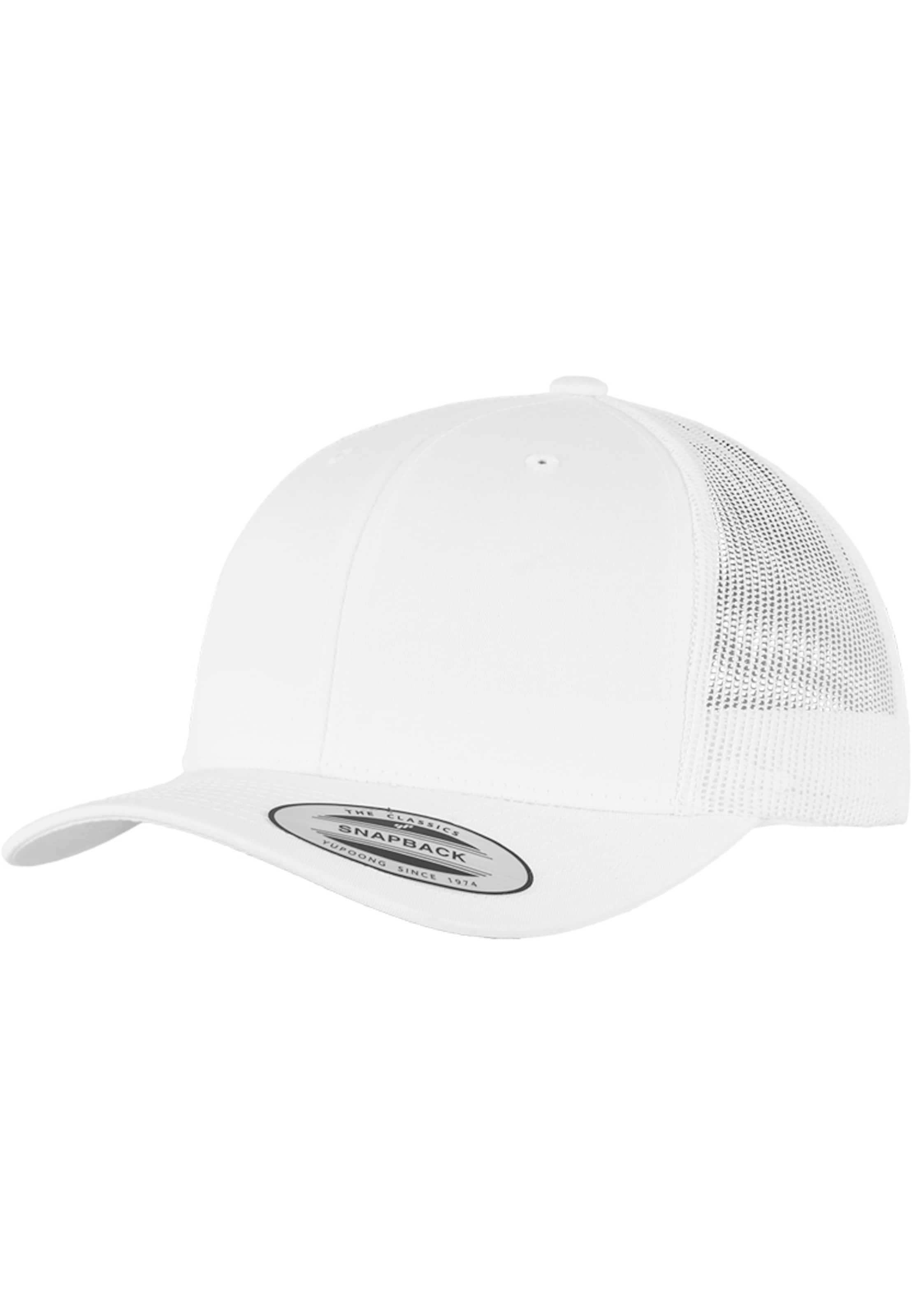 Flexfit Cap in Weiß: Vorderseite