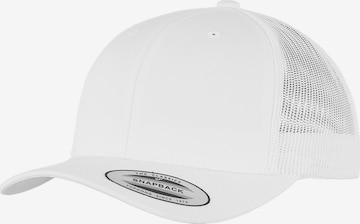 Cappello da baseball di Flexfit in bianco: frontale