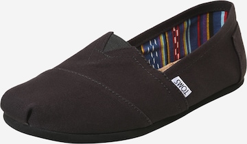 TOMS Canvas-Slipper 'ALPARGATA' in Schwarz: predná strana