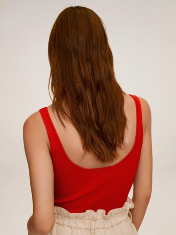 Tops en tricot 'GYMNASTI' MANGO en rouge