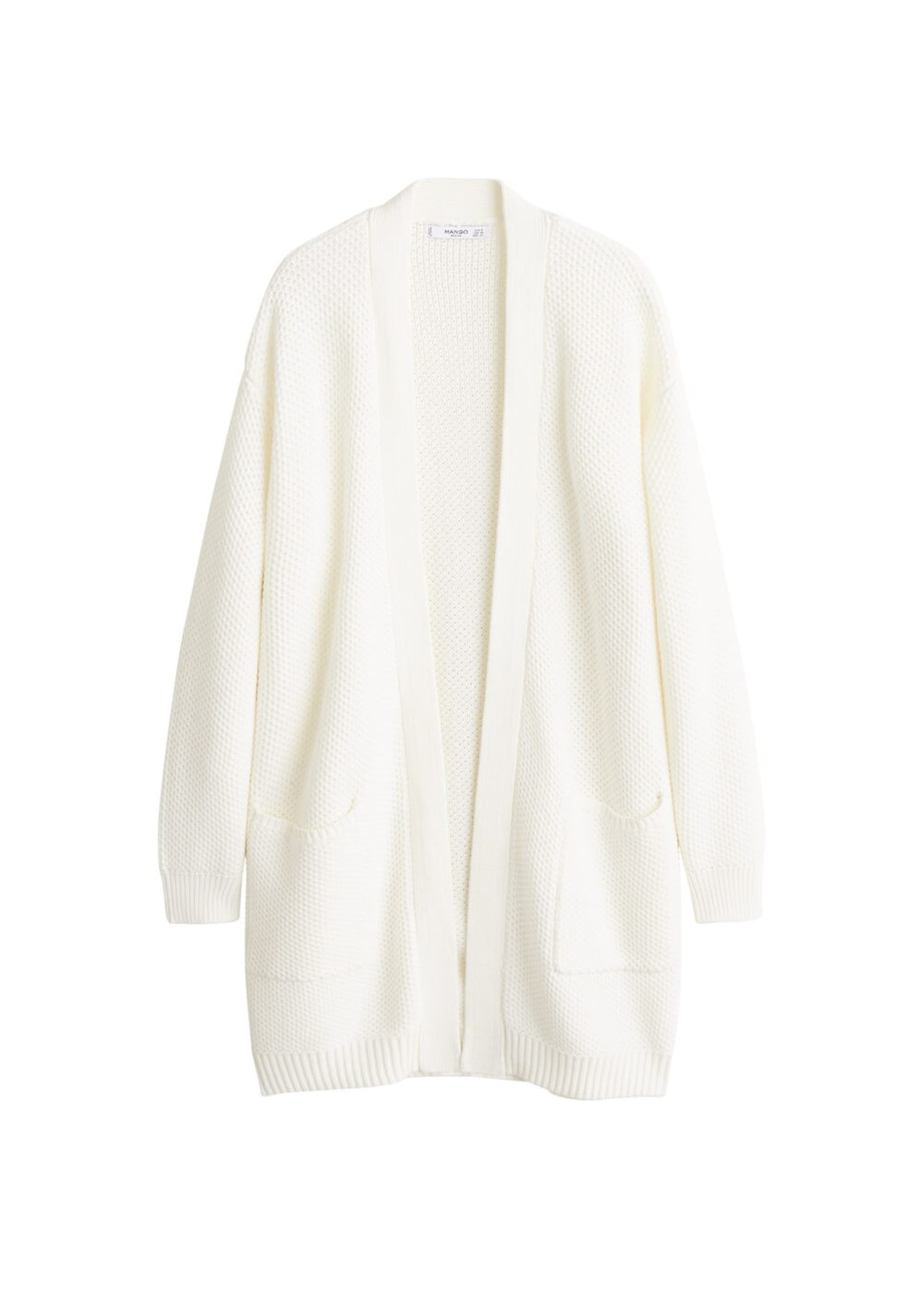 MANGO - Strickjacke 'Grape' in nude