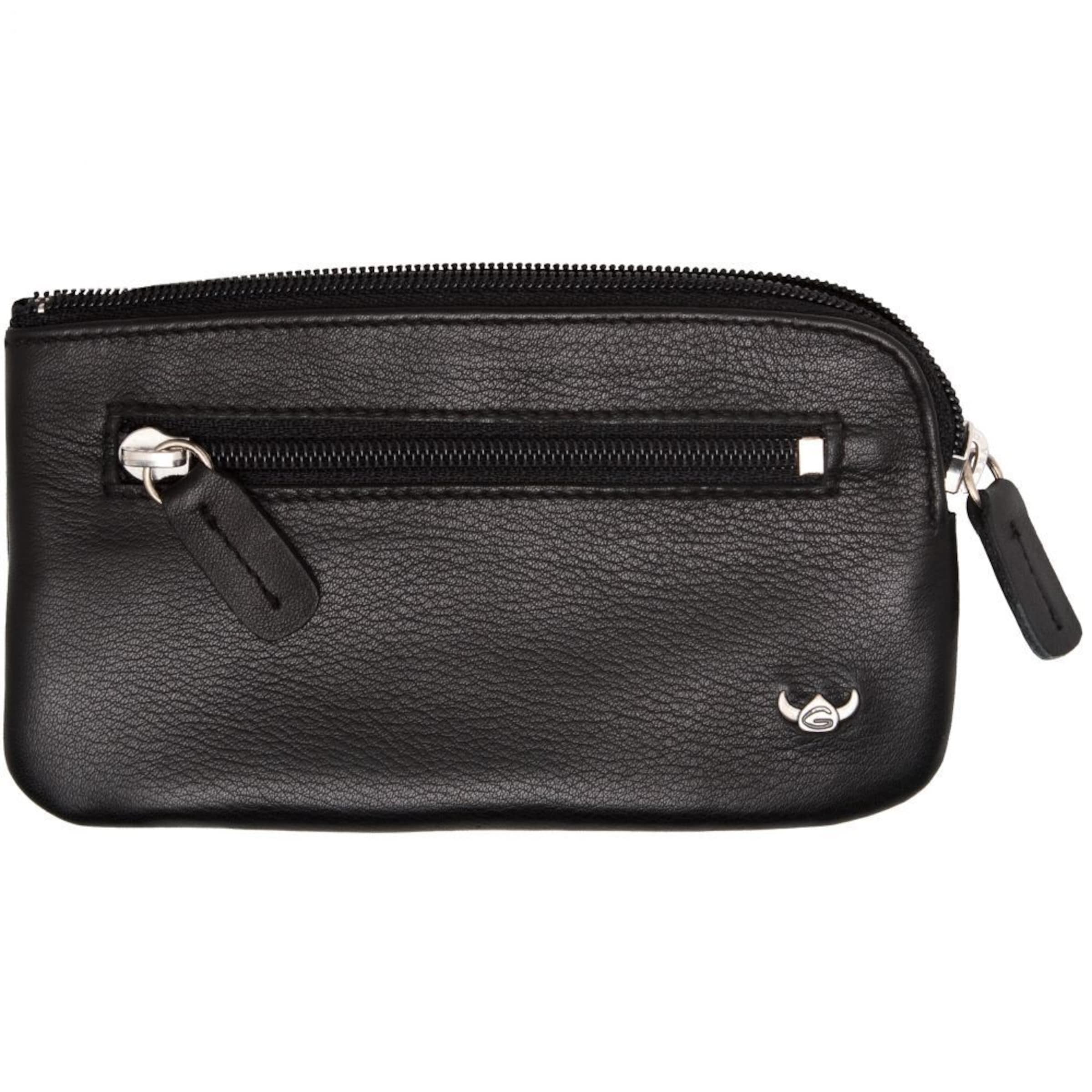 Porte-clés GOLDEN HEAD en noir : devant