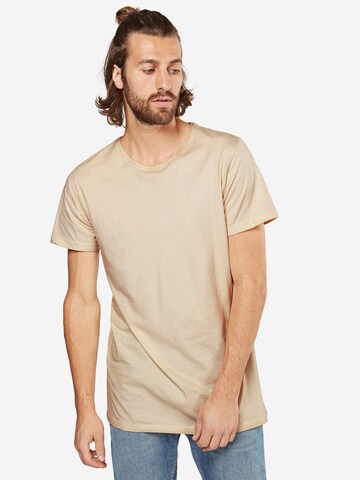 T-Shirt Urban Classics en beige : devant