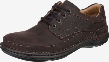 CLARKS Lace-Up Shoes 'Nature' in Brown: front