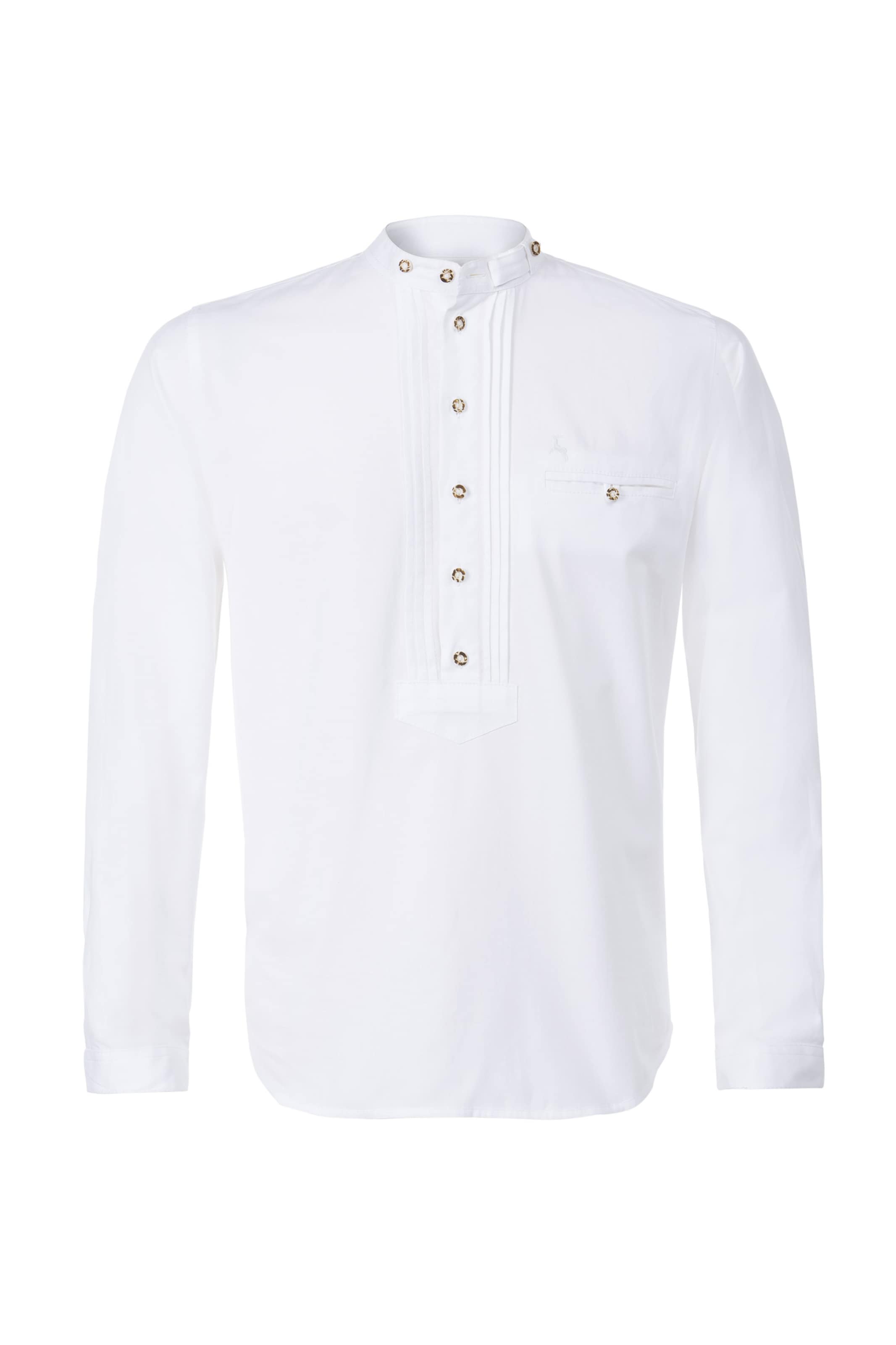 STOCKERPOINT Regular fit Klederdracht overhemd 'Renus2' in Wit: voorkant