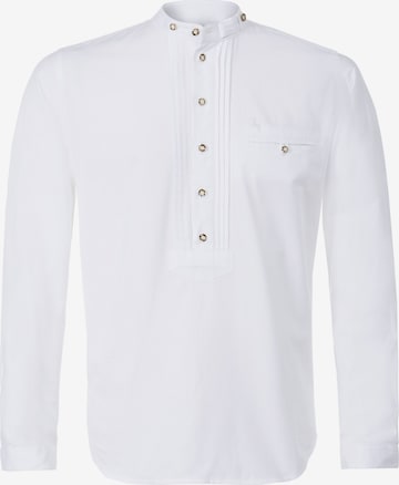 STOCKERPOINT Traditional Button Up Shirt 'Renus2' in White: front