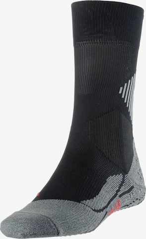 Chaussettes de sport '4Grip' FALKE en noir : devant