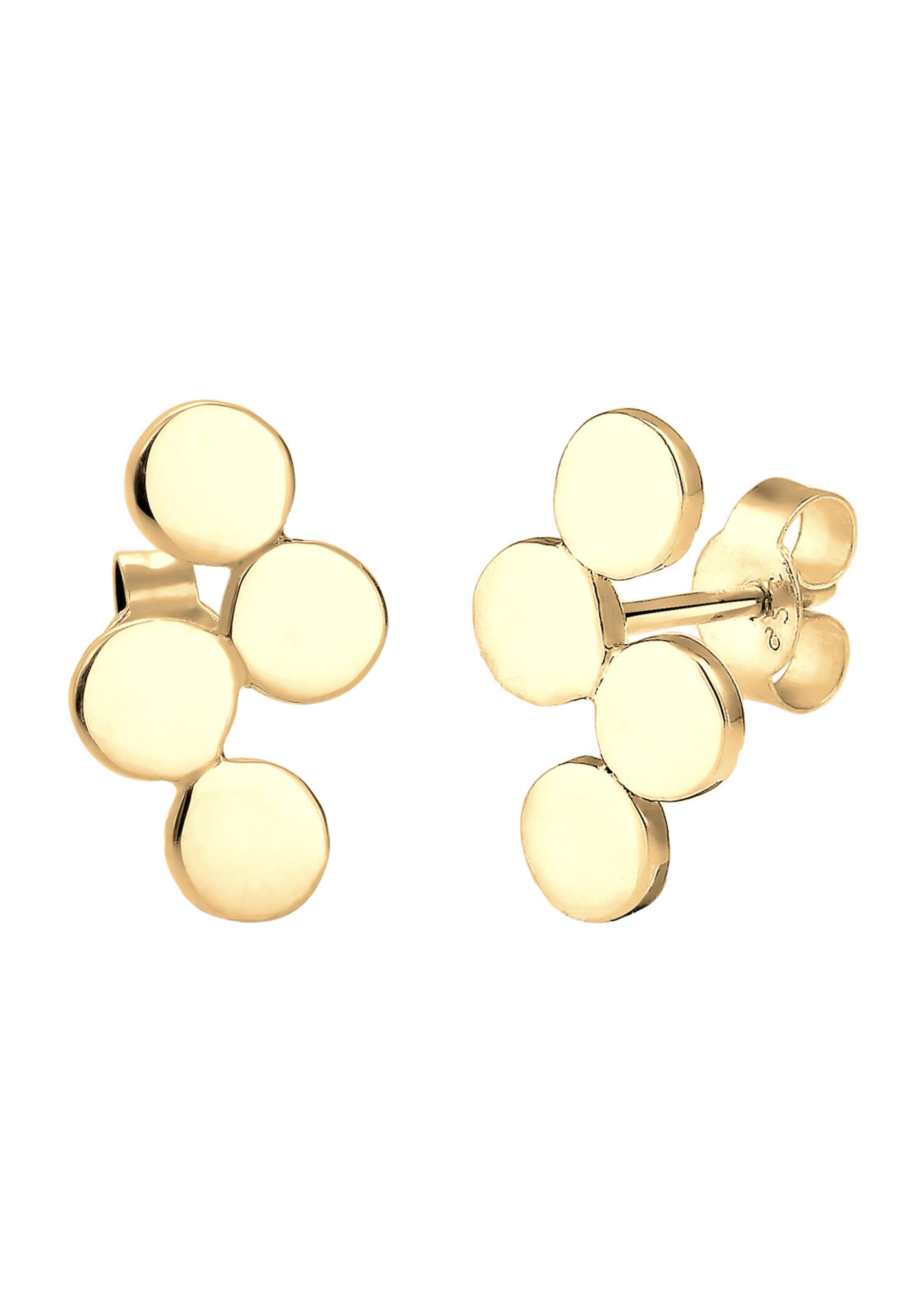 ELLI Oorbellen 'Kreis' in Goud: voorkant