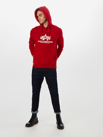 ALPHA INDUSTRIES Μπλούζα φούτερ σε κόκκινο