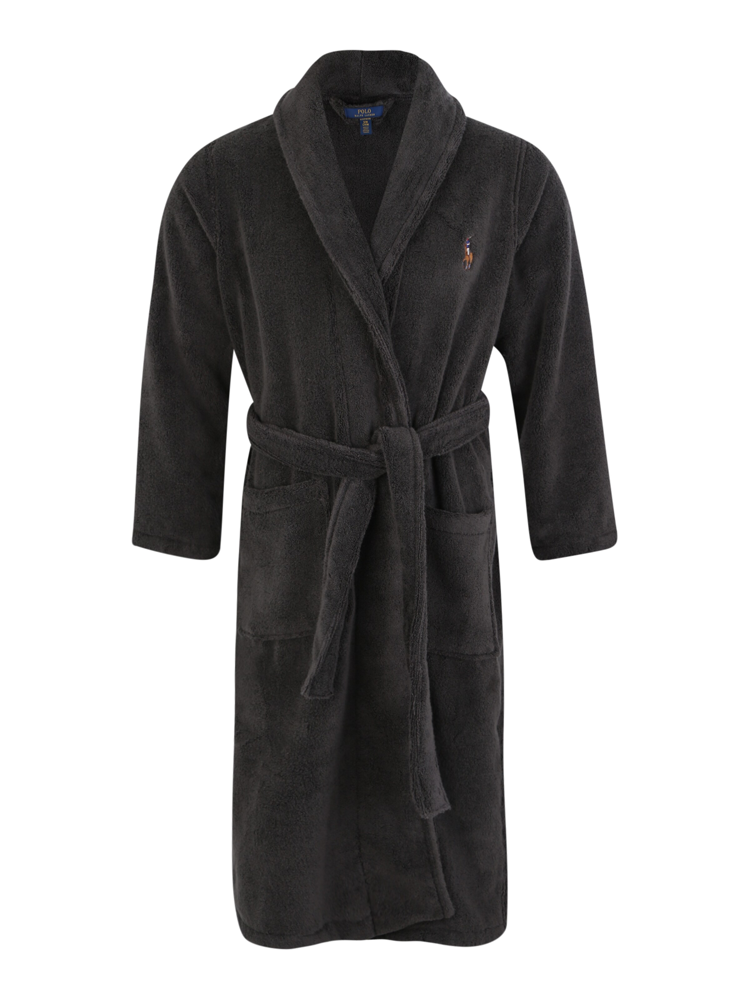 POLO RALPH LAUREN - Badjas lang  'SHAWL' in de kleur Donkergrijs