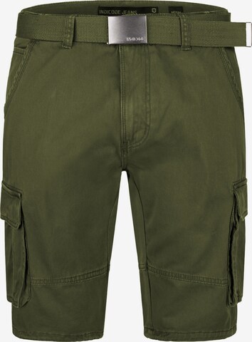 Pantalon ' Blixt ' INDICODE JEANS en vert : devant